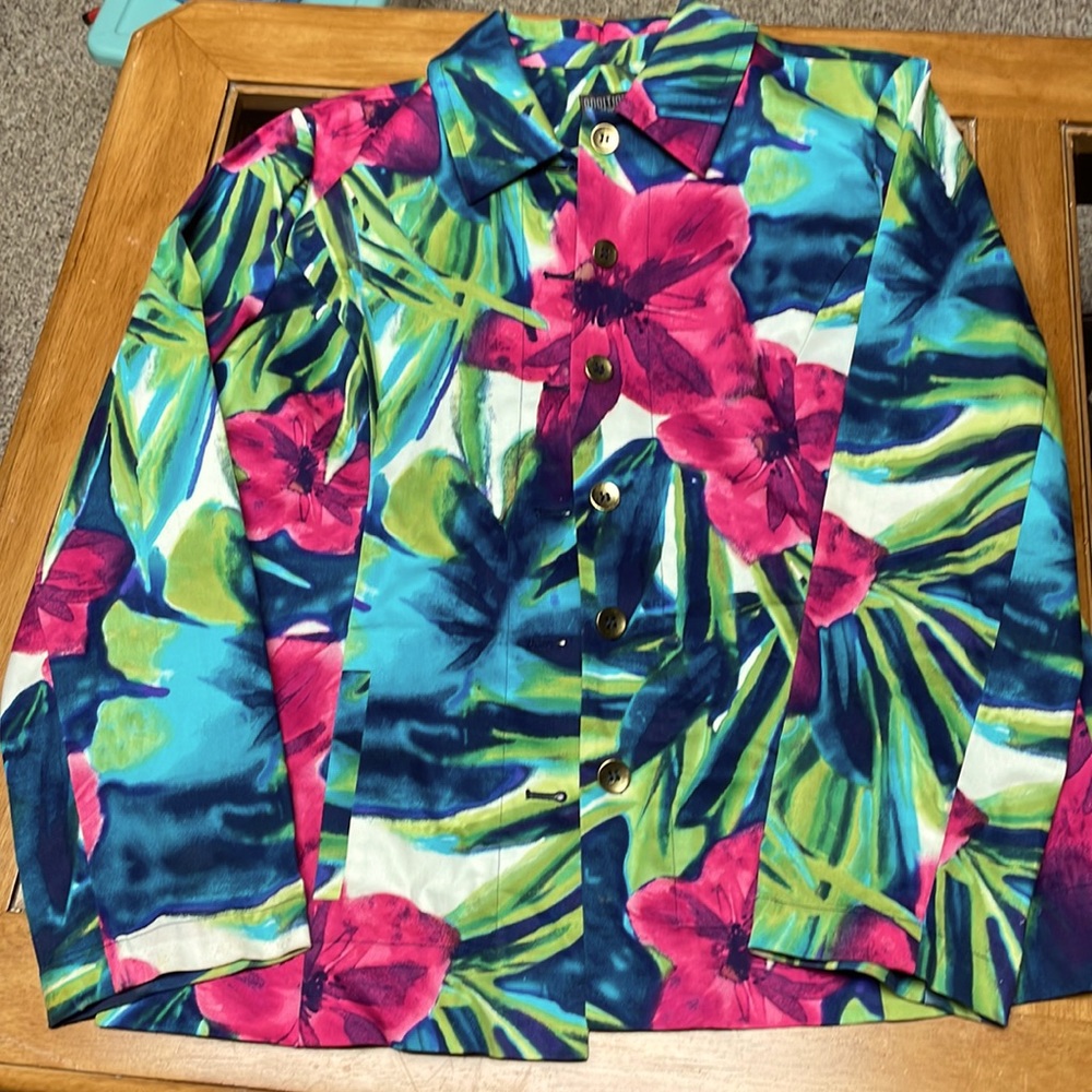 Additions by Chico’s  multi-color jacket